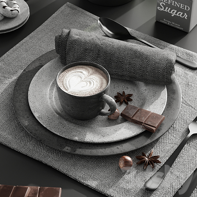 Table setting 2 3DSMax File - thumbnail 3