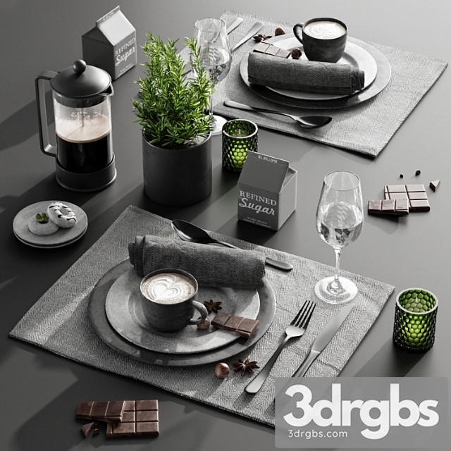 Table setting 2 5 3dsmax Download - thumbnail 1