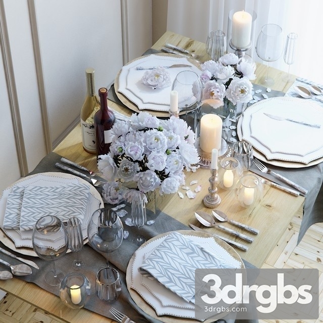 Table Setting 20 3dsmax Download - thumbnail 1