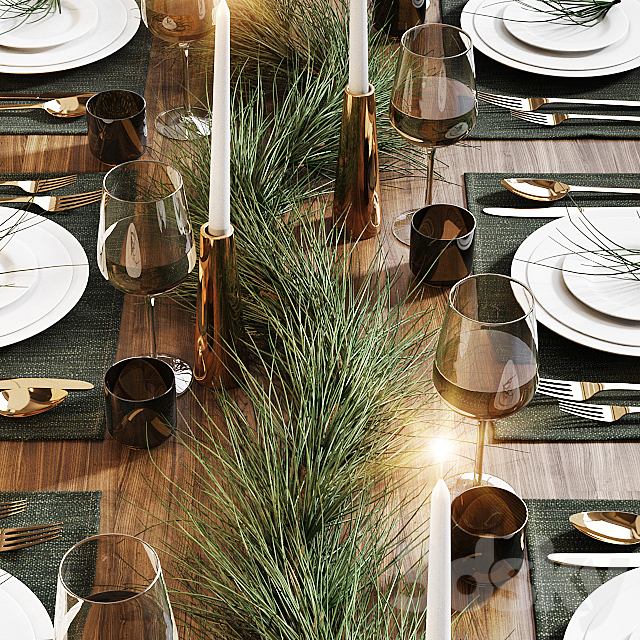 Table setting 20 3DSMax File - thumbnail 2