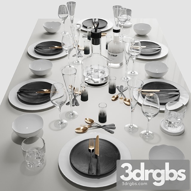 Table Setting 21 3dsmax Download - thumbnail 1