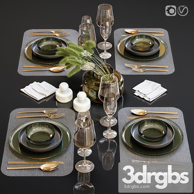 Table Setting 23 3dsmax Download - thumbnail 1