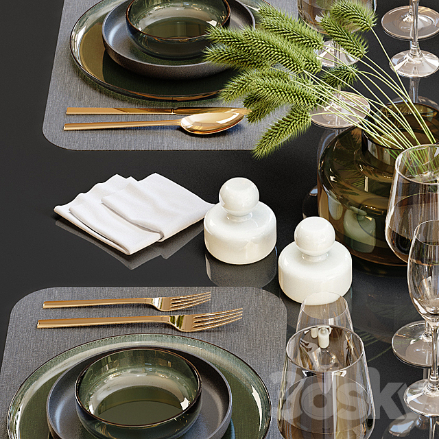 Table setting 23 3DSMax File - thumbnail 4