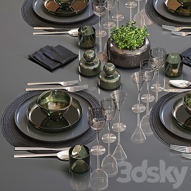 Table setting 25 3DSMax File - thumbnail 2