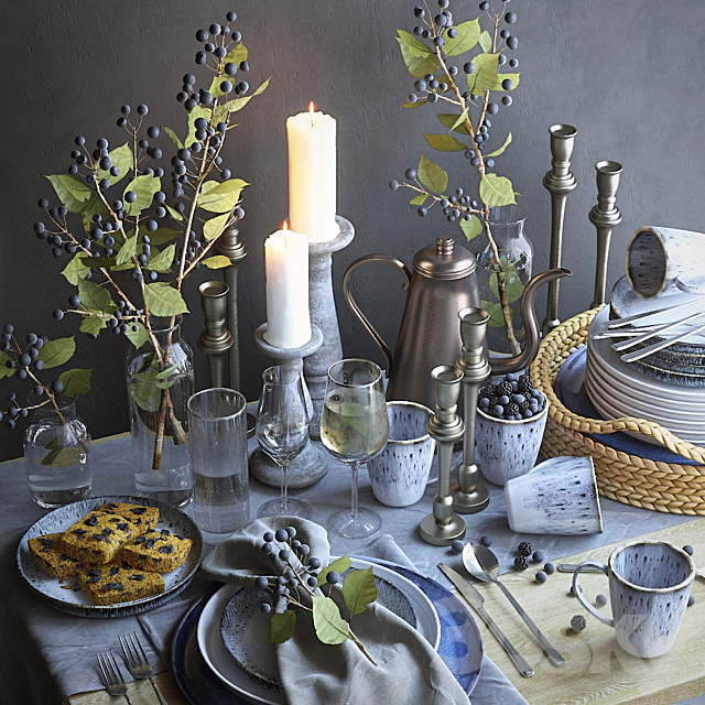 Table setting 25 3DSMax File - thumbnail 1