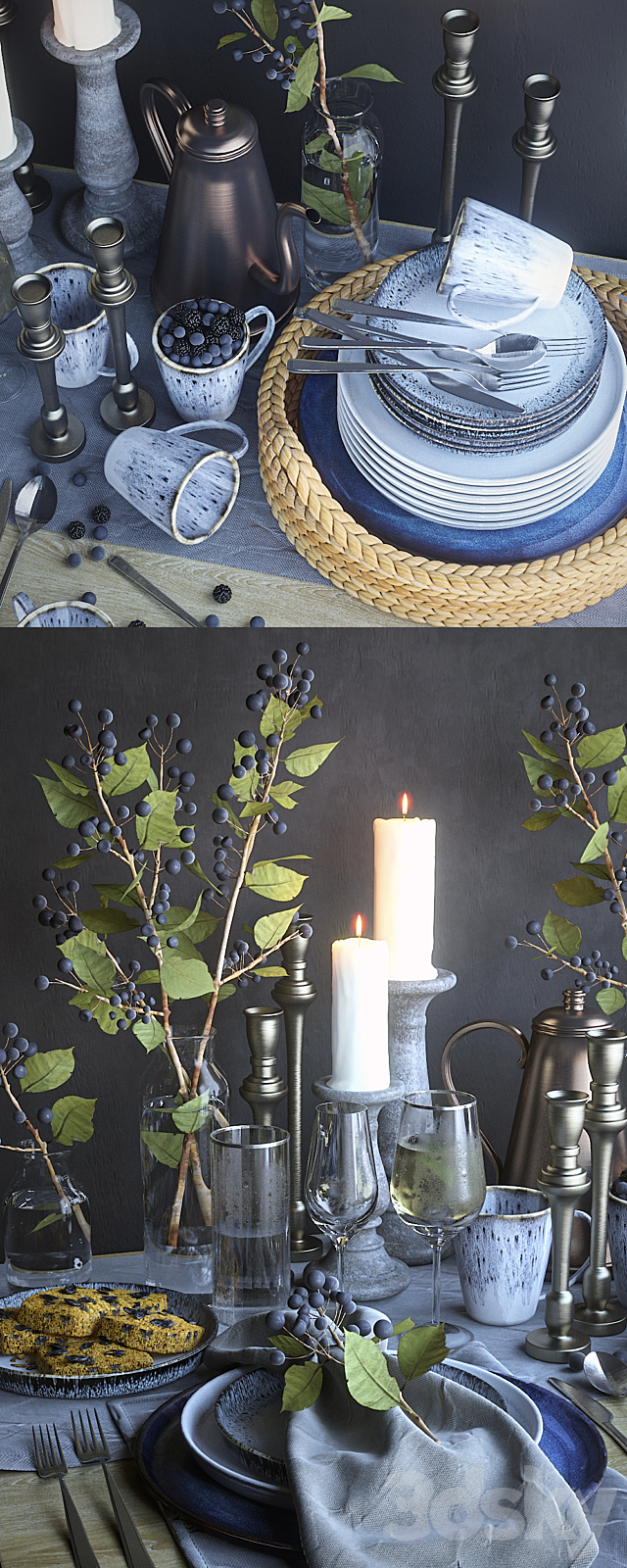 Table setting 25 3DSMax File - thumbnail 2