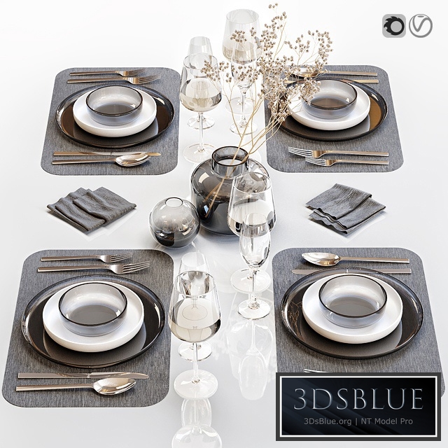 Table setting 26 3DS Max - thumbnail 3