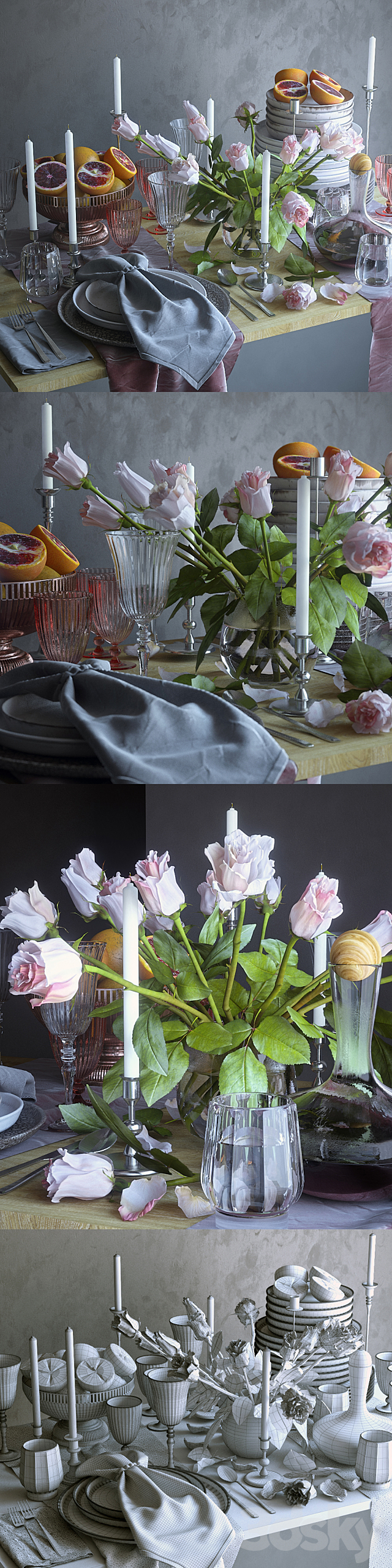 Table setting 26 3DSMax File - thumbnail 2