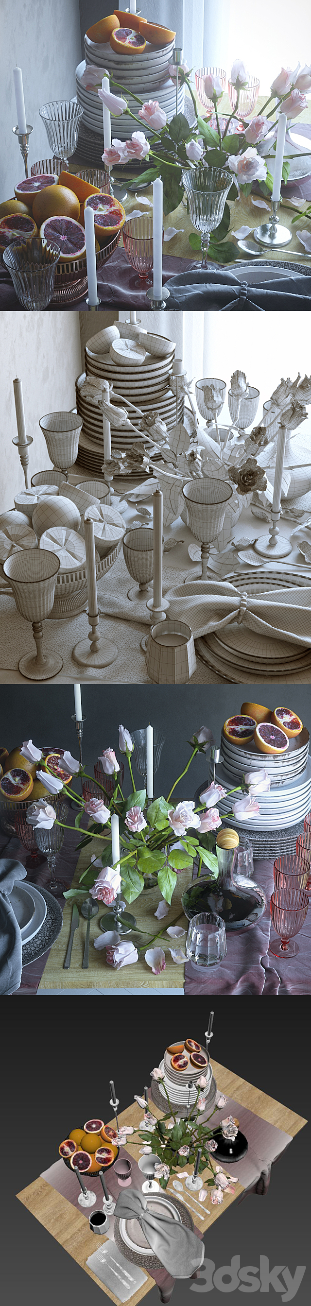 Table setting 26 3DSMax File - thumbnail 3