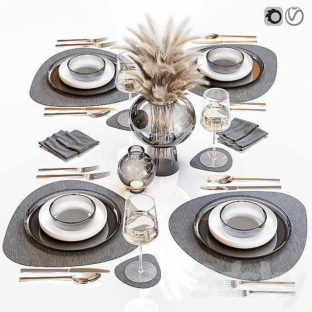 Table setting 27 3DSMax File - thumbnail 1