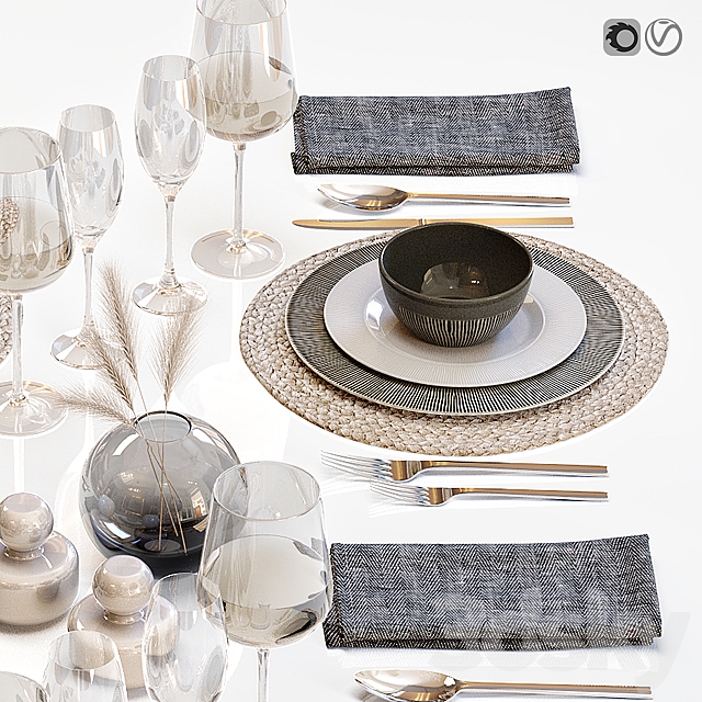 Table setting 29 3DSMax File - thumbnail 3