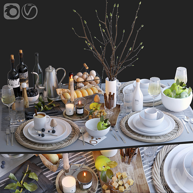 Table setting 29 3DSMax File - thumbnail 1