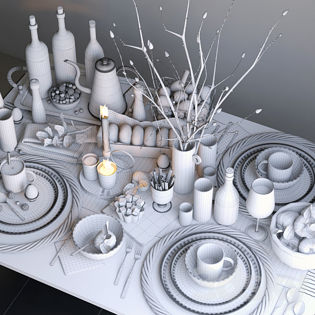 Table setting 29 3DSMax File - thumbnail 3