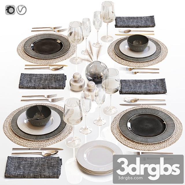 Table setting 29_2 3dsmax Download - thumbnail 1