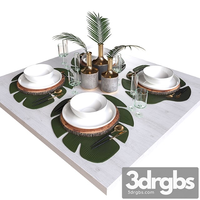 Table setting 2_3 3dsmax Download - thumbnail 1