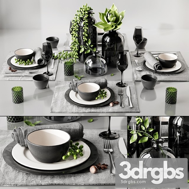 Table Setting 3 1 3dsmax Download - thumbnail 1