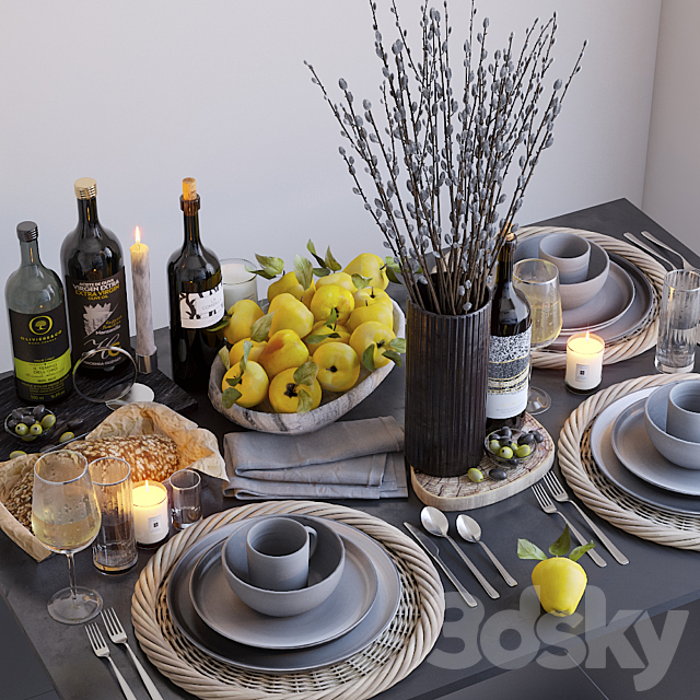 Table setting 30 3DSMax File - thumbnail 2