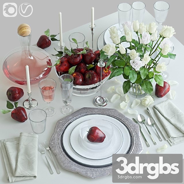 Table setting 31 3dsmax Download - thumbnail 1