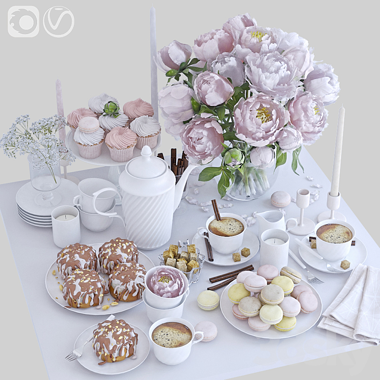 Table setting 32 3DS Max - thumbnail 1