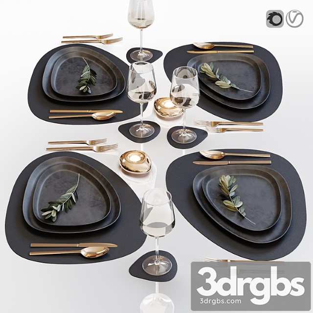 Table Setting 32 3dsmax Download - thumbnail 1