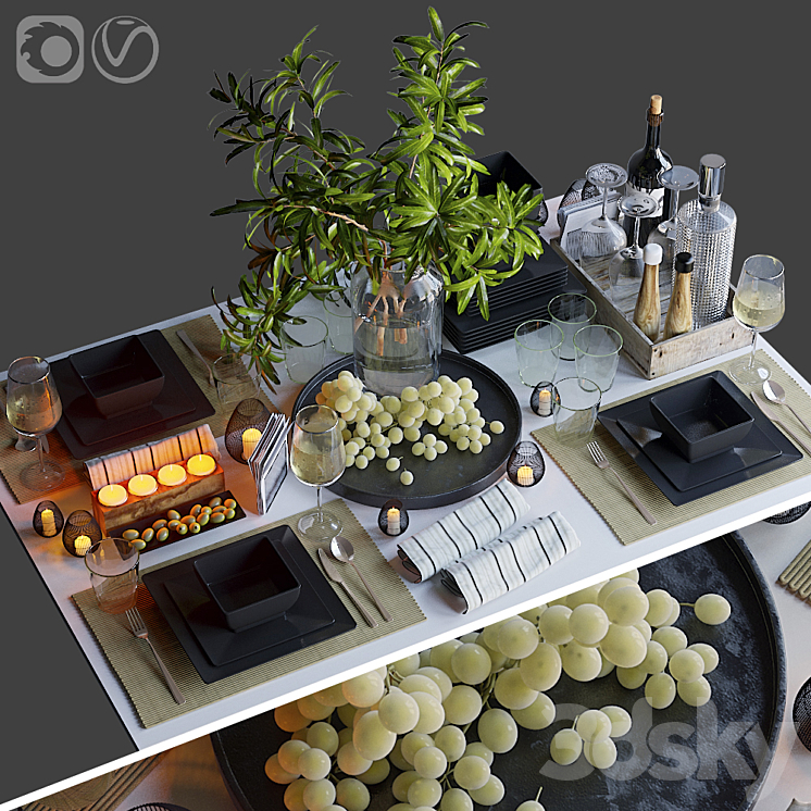 Table setting 34 3DS Max - thumbnail 1