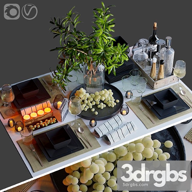 Table Setting 34 3dsmax Download - thumbnail 1