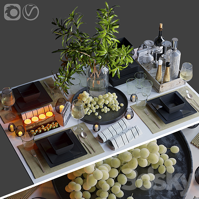 Table setting 34 3DSMax File - thumbnail 1