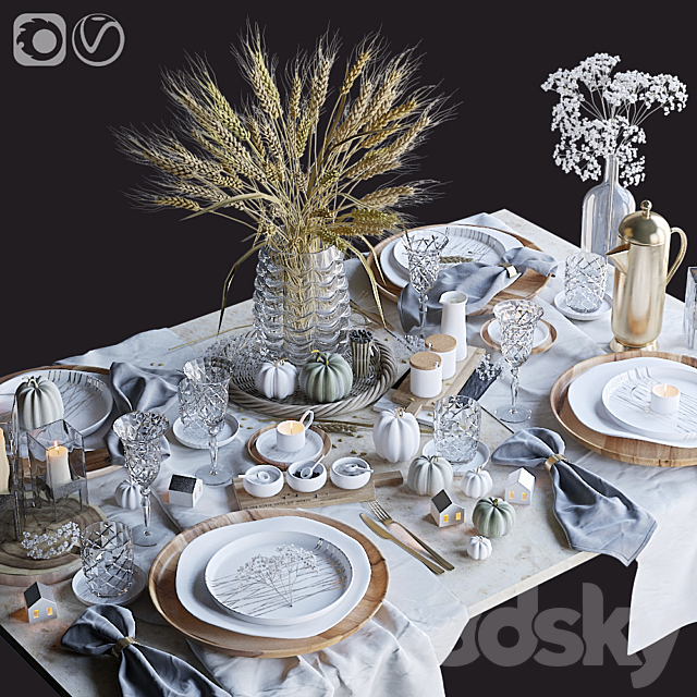 Table setting 35 3DSMax File - thumbnail 1