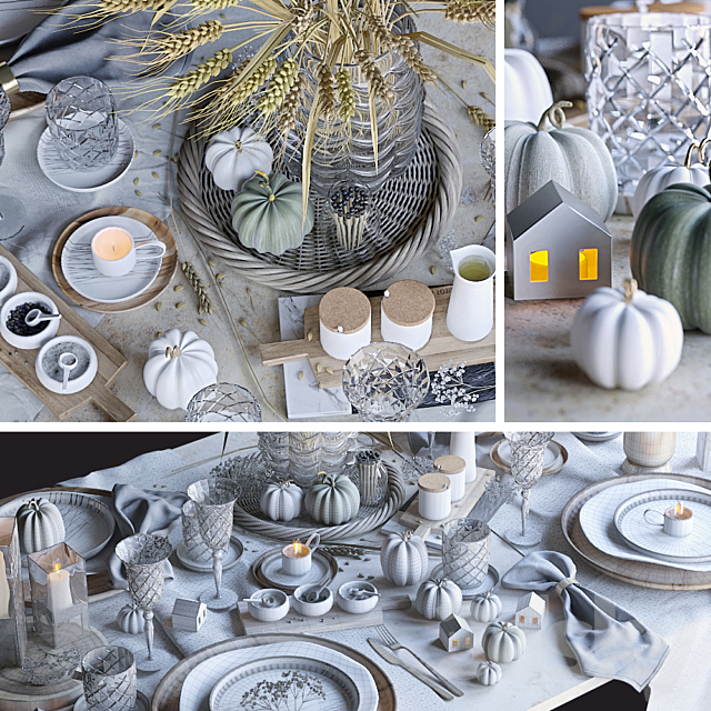 Table setting 35 3DSMax File - thumbnail 3