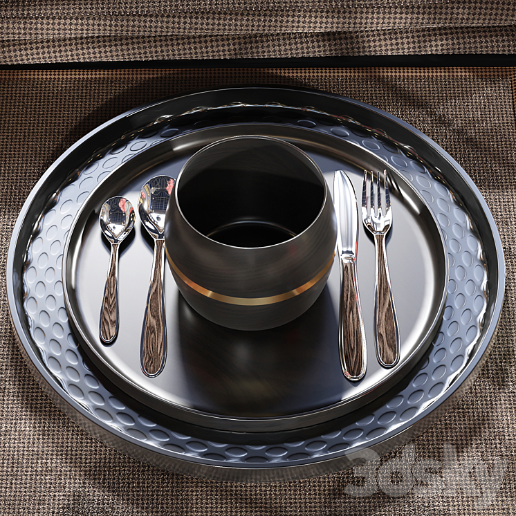 Table Setting 3DS Max - thumbnail 2