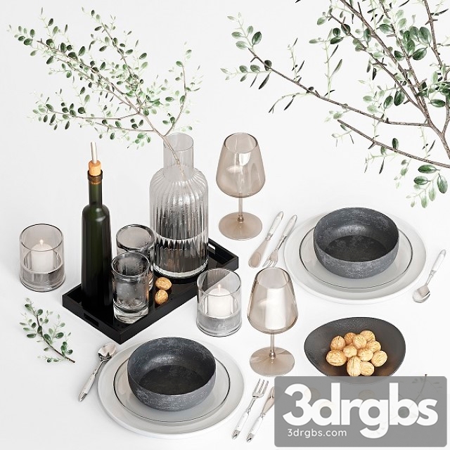 Table Setting 3dsmax Download - thumbnail 1