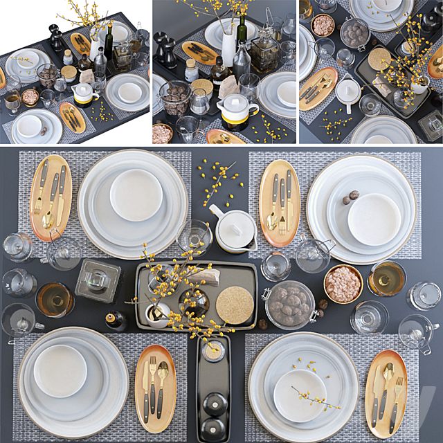 Table setting 3DSMax File - thumbnail 2