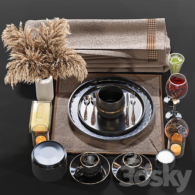 Table Setting 3DSMax File - thumbnail 1