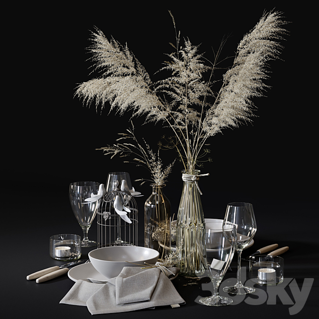 table setting 4 3ds Max - thumbnail 3