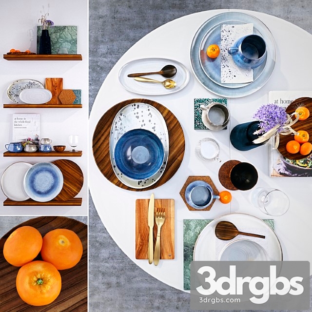 Table setting 53 3dsmax Download - thumbnail 1