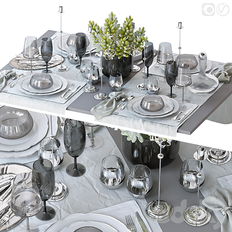 Table setting 55 3DS Max - thumbnail 1