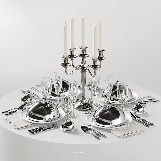 table setting 5a 3ds Max - thumbnail 1