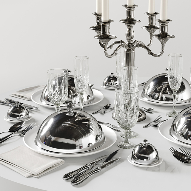 table setting 5a 3ds Max - thumbnail 2