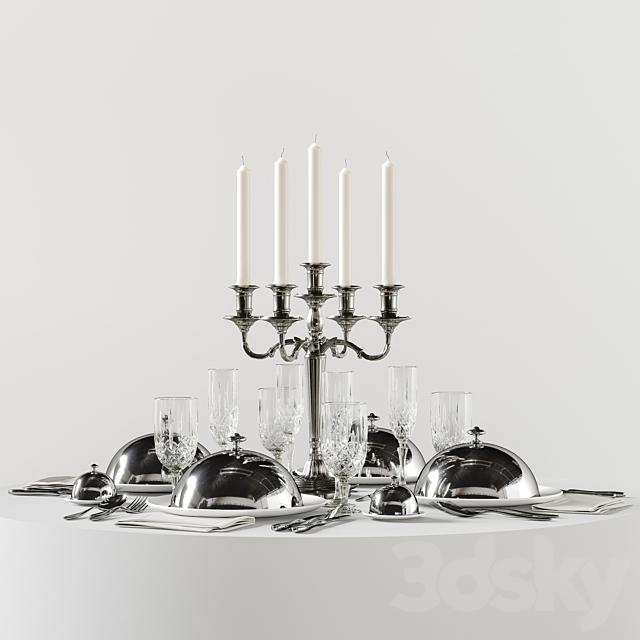 table setting 5a 3ds Max - thumbnail 3