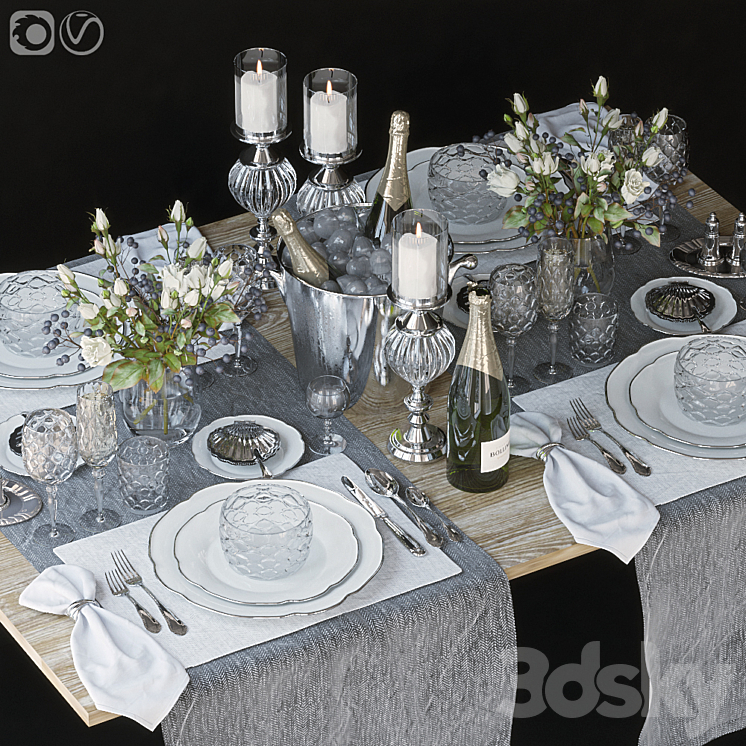 Table setting 64 3DS Max - thumbnail 1