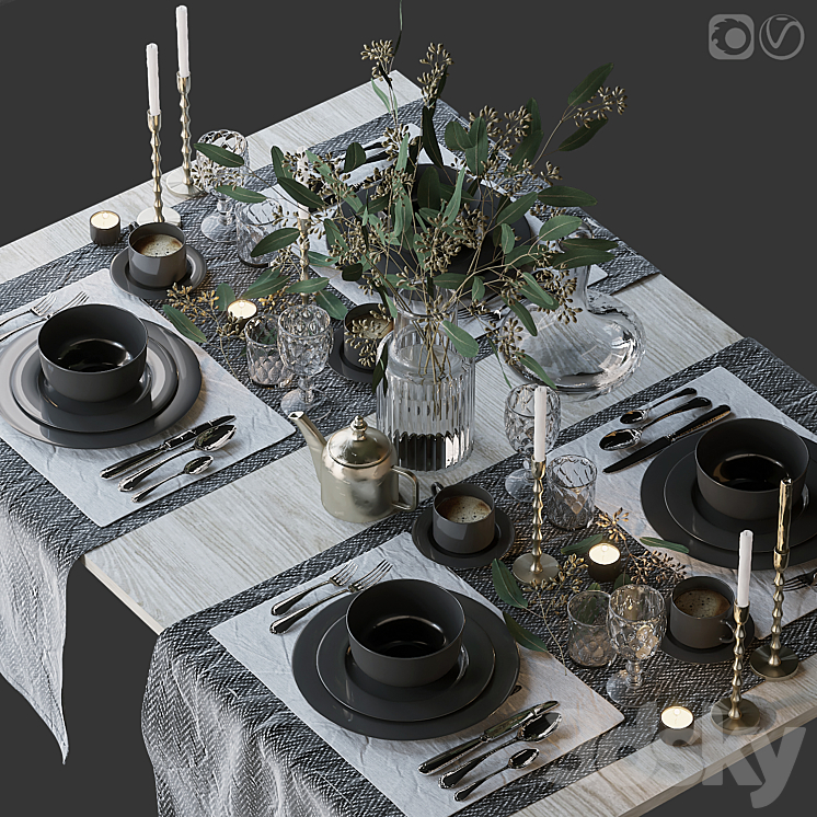 Table setting 68 3DS Max - thumbnail 1