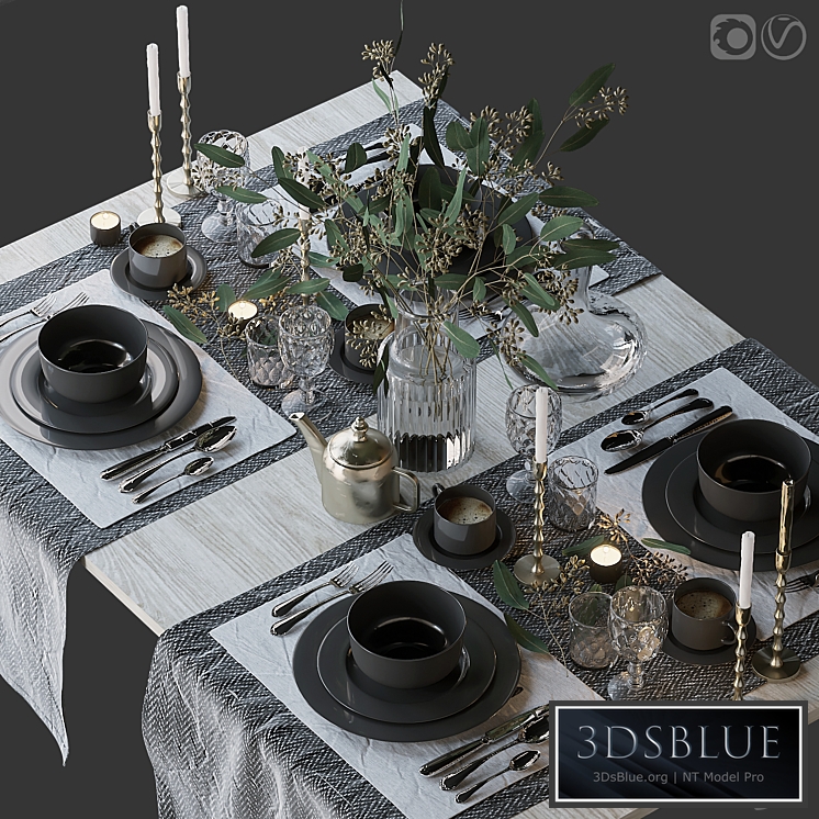 Table setting 68 3DS Max - thumbnail 3