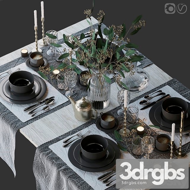 Table Setting 68 3dsmax Download - thumbnail 1