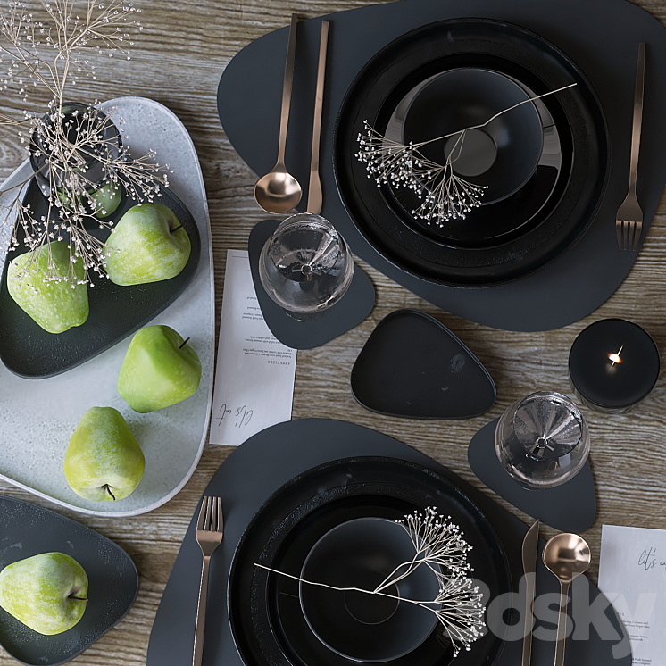 Table setting 71 3DS Max Model - thumbnail 2