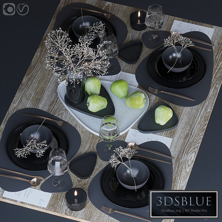 Table setting 71 3DS Max - thumbnail 3