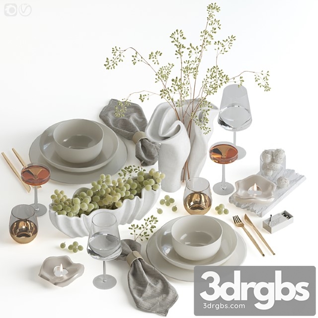 Table Setting 82 3dsmax Download - thumbnail 1