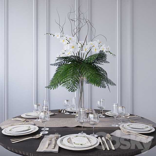 Table setting _ Table setting 3DSMax File - thumbnail 1