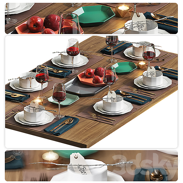 Table setting _ Table setting 4 3DSMax File - thumbnail 1