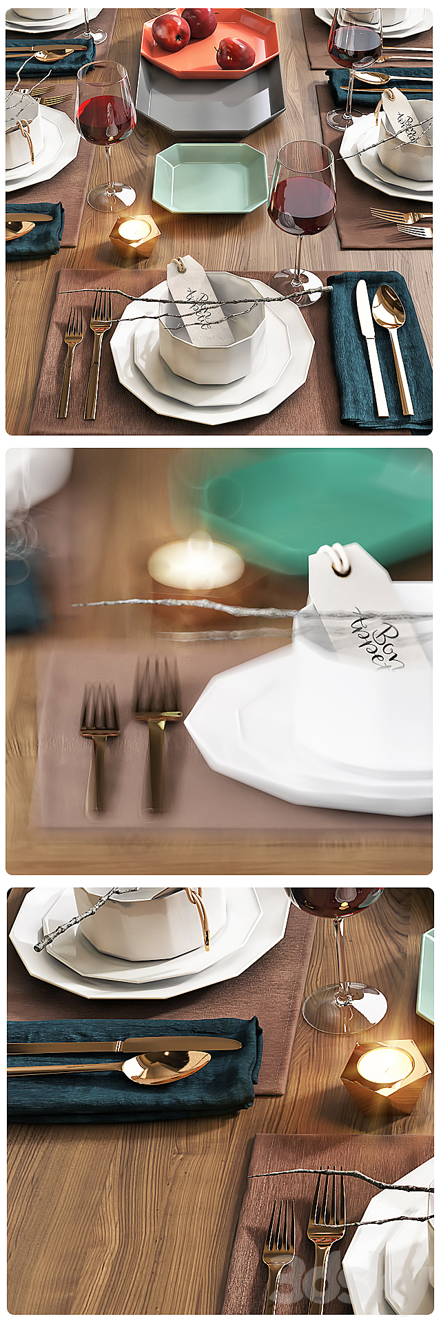 Table setting _ Table setting 4 3DSMax File - thumbnail 2