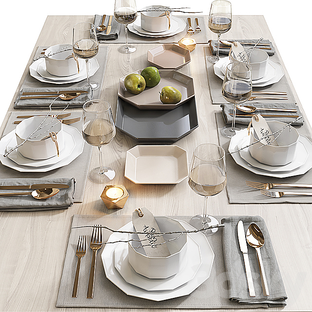 Table setting _ Table setting 5 3DSMax File - thumbnail 1